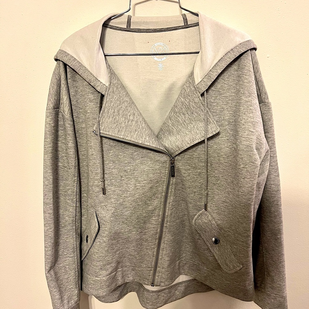 Michael Kors Zip Up Moto Swatshirt